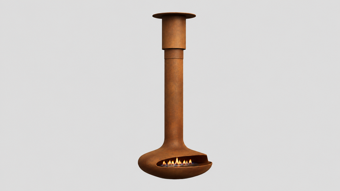 Curve 90 suspended fireplace product view