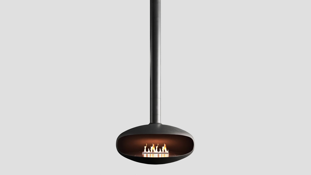 Iconic 900 bioethanol fireplace, hanging version, studio