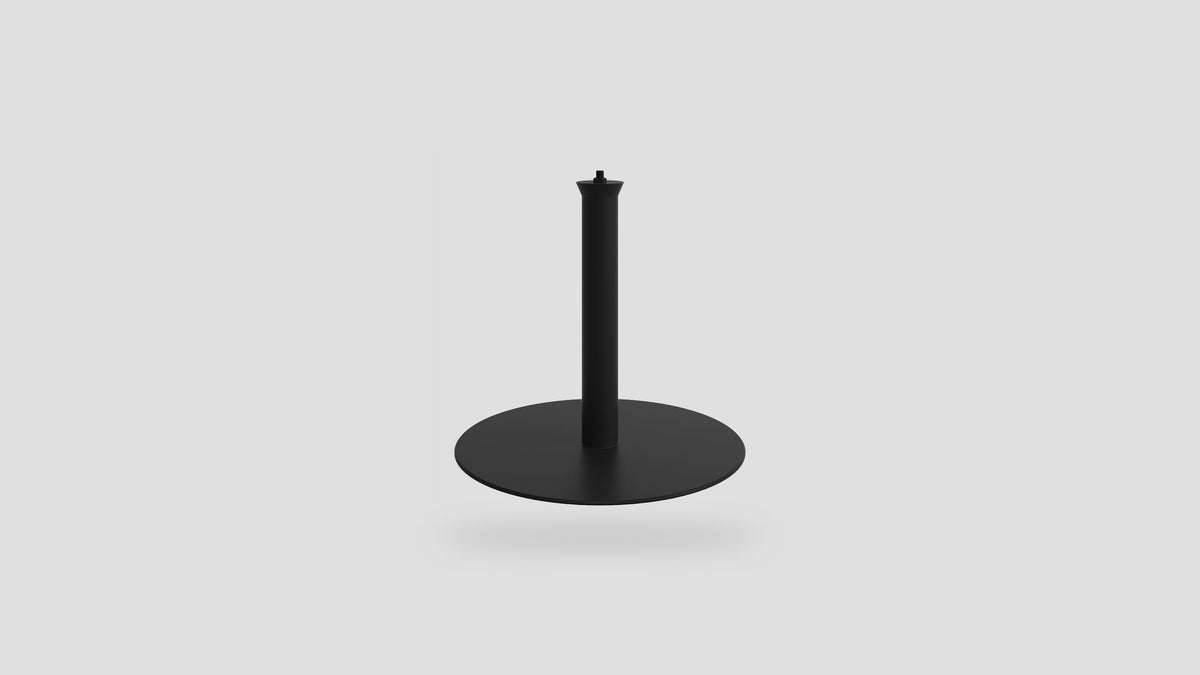 Cocoon Pedestal Base, matte black, studio