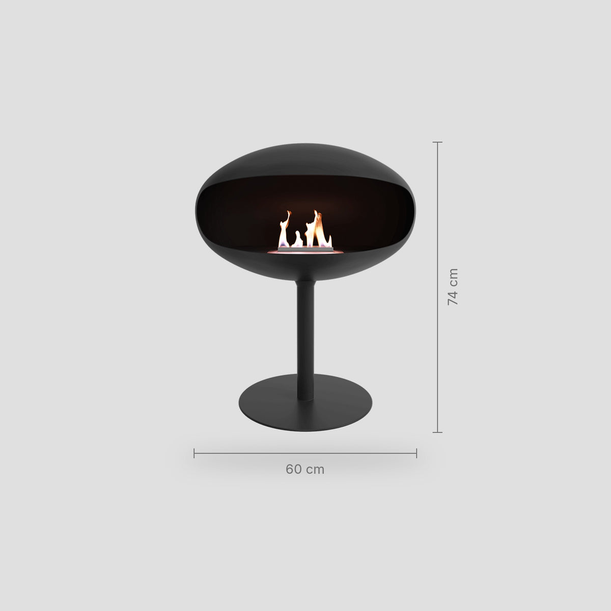 Cocoon Pedestal freestanding fireplace