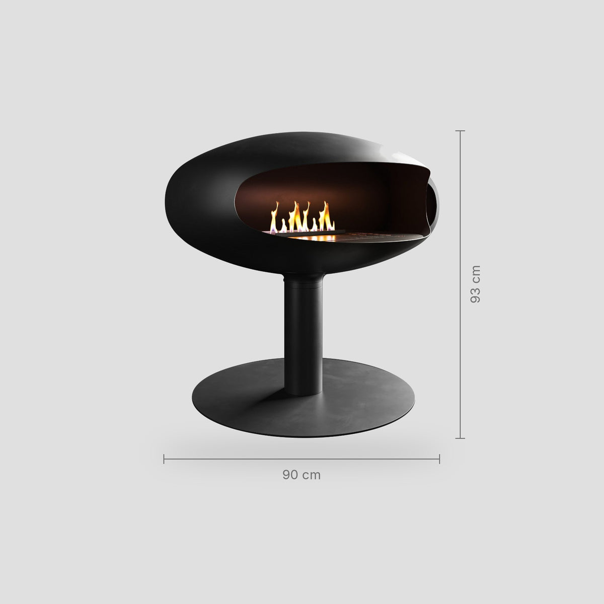 Iconic 900 Pedestal freestanding fireplace